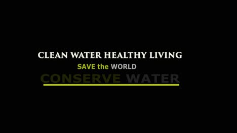 Water-activism-campaign--water-conservation--message-against-pollution--World-water-day,-saving-water-quality-campaign-and-environmental-protection-concept