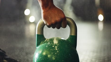 fitness, training and closeup of hand