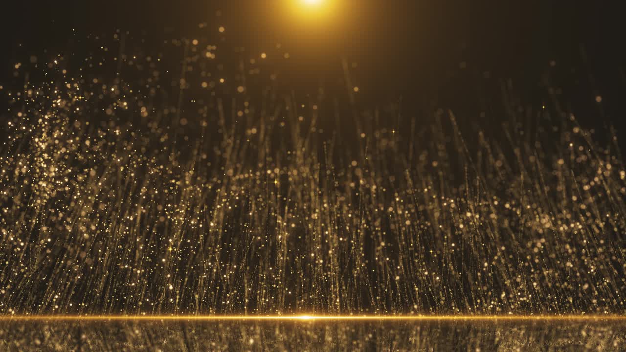 Luxury empty display podium for luxury product presentation digital gold wave light abstract