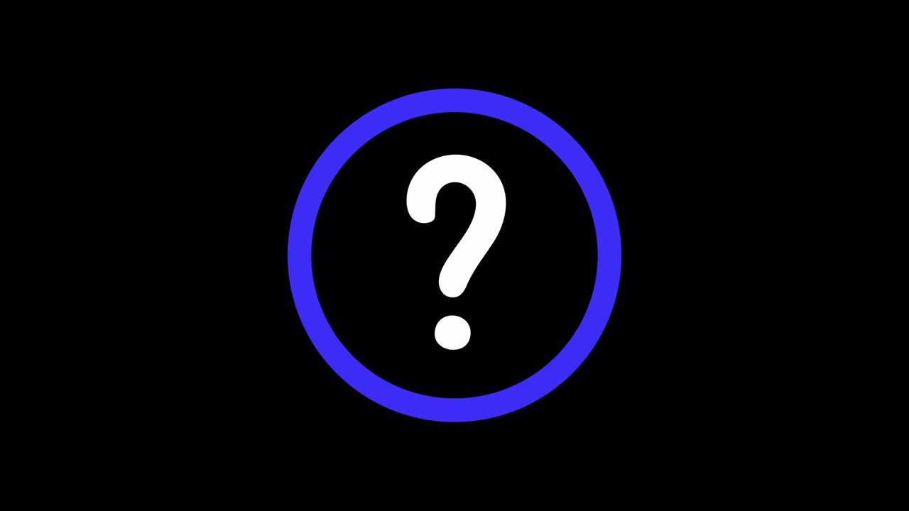 Blue Circle Help Sign