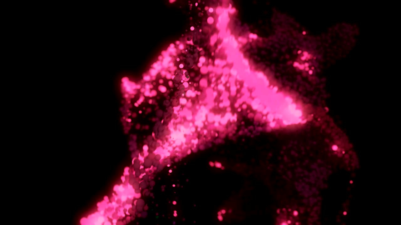 partículas abstractas brillantes y parpadeantes.