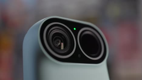 closeup of magnetic pocket magic camera