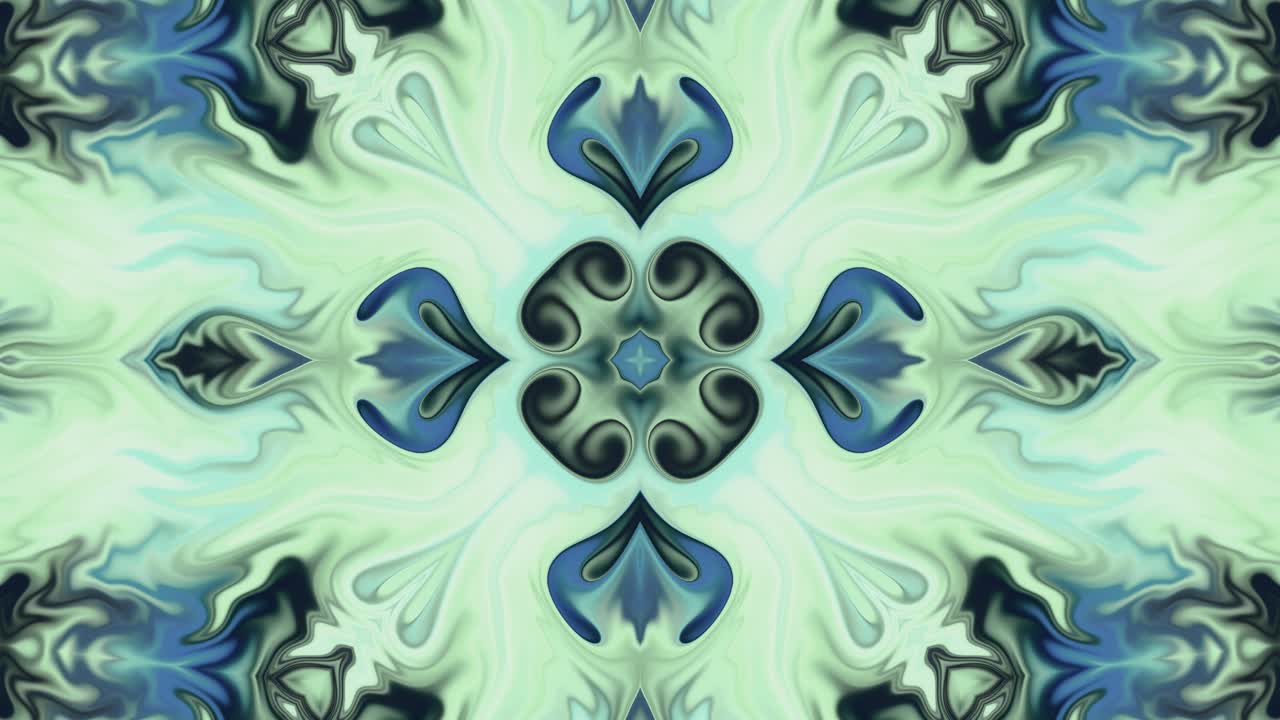 mandala caleidoscopio animación de bucle sin costuras