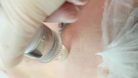 sesión de tratamiento facial