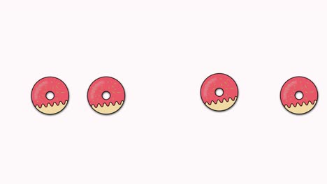 animación del icono de la línea donat