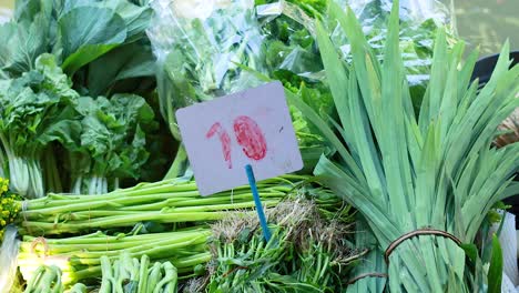 fresh vegetables at a market