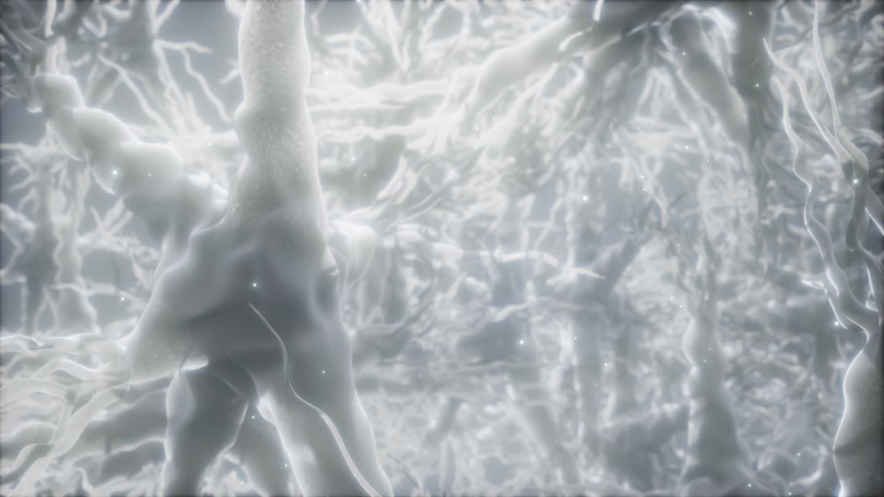 뇌 안의 신경 세포 네트워크를 통해 여행합니다.