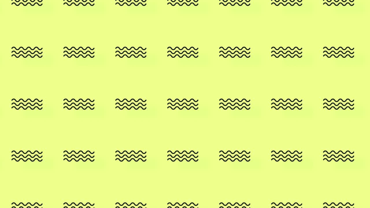 레트로, 멤피스 80s, 90s 스타일의 검은 기하학적 모양의 패턴, 애니메이션 빈티지 추상적인 배경, 원활한 팝 아트 디자인, 4k 비디오 모션