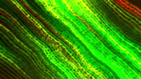 abstract diagonal green yellow flame pattern