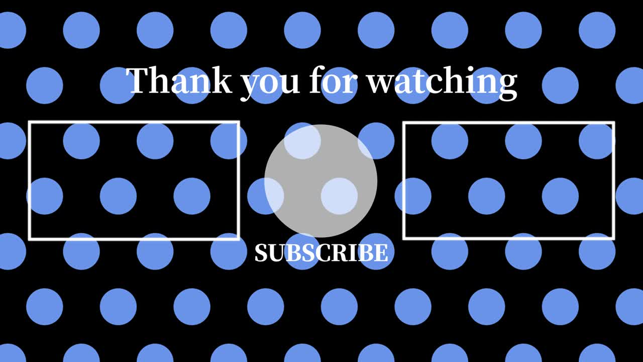 작은 점 배경 엔드 카드 엔딩 스크린 모션 그래픽