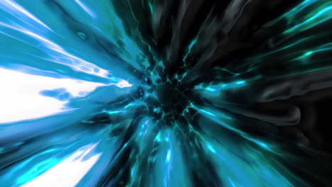 abstract blue energy tunnel