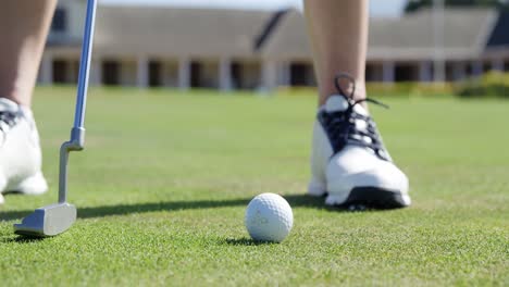 golfer playing golf