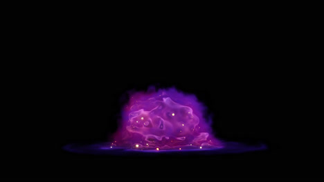 efecto de explosión púrpura