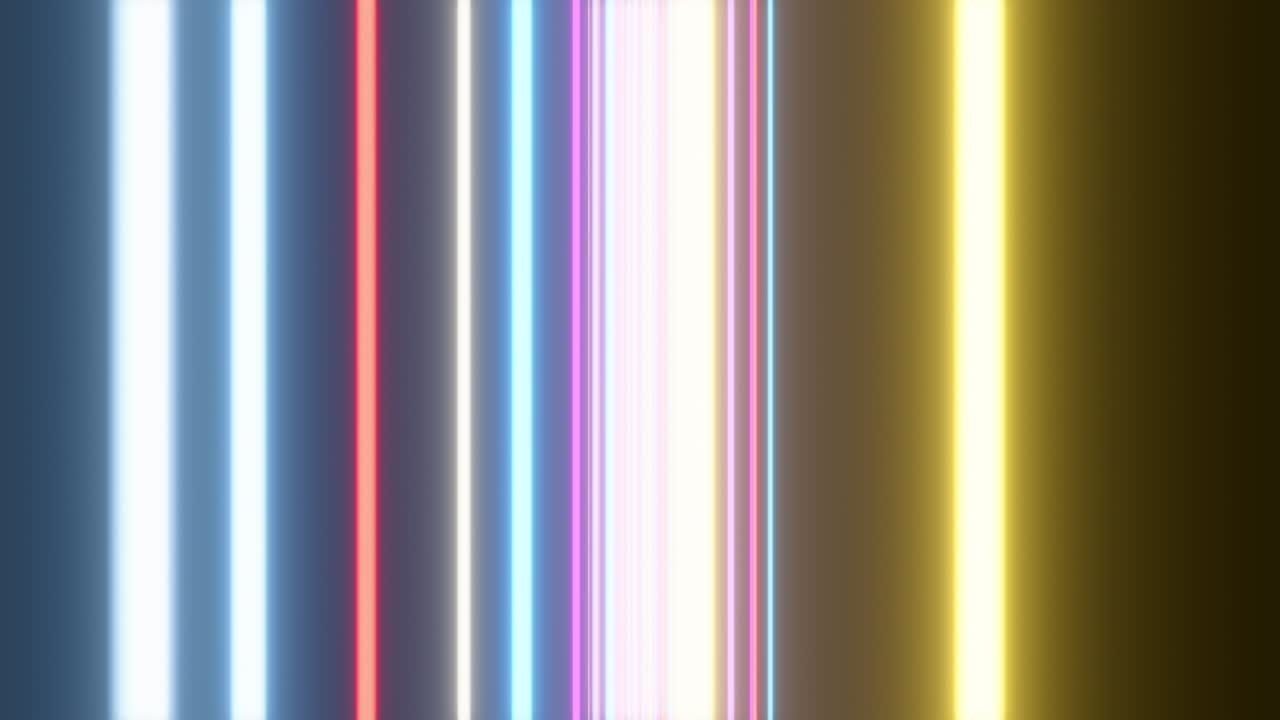 vuelo en bucle a través del fondo abstracto con líneas de neón láser