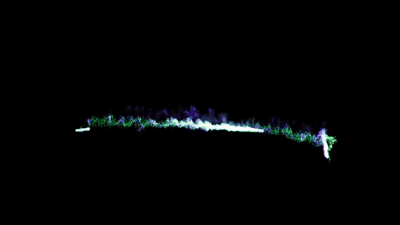 마법의 입자가 날아가는 것처럼 세루트 포워드 3d 렌더링