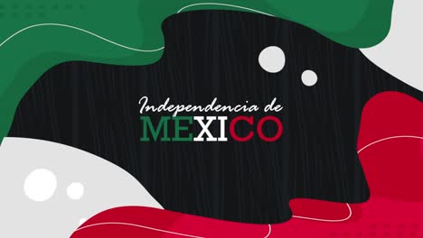 independencia de méxico letras con bandera