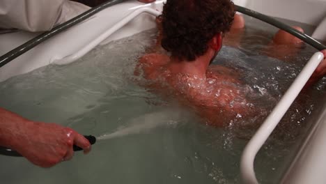 hydrotherapy session