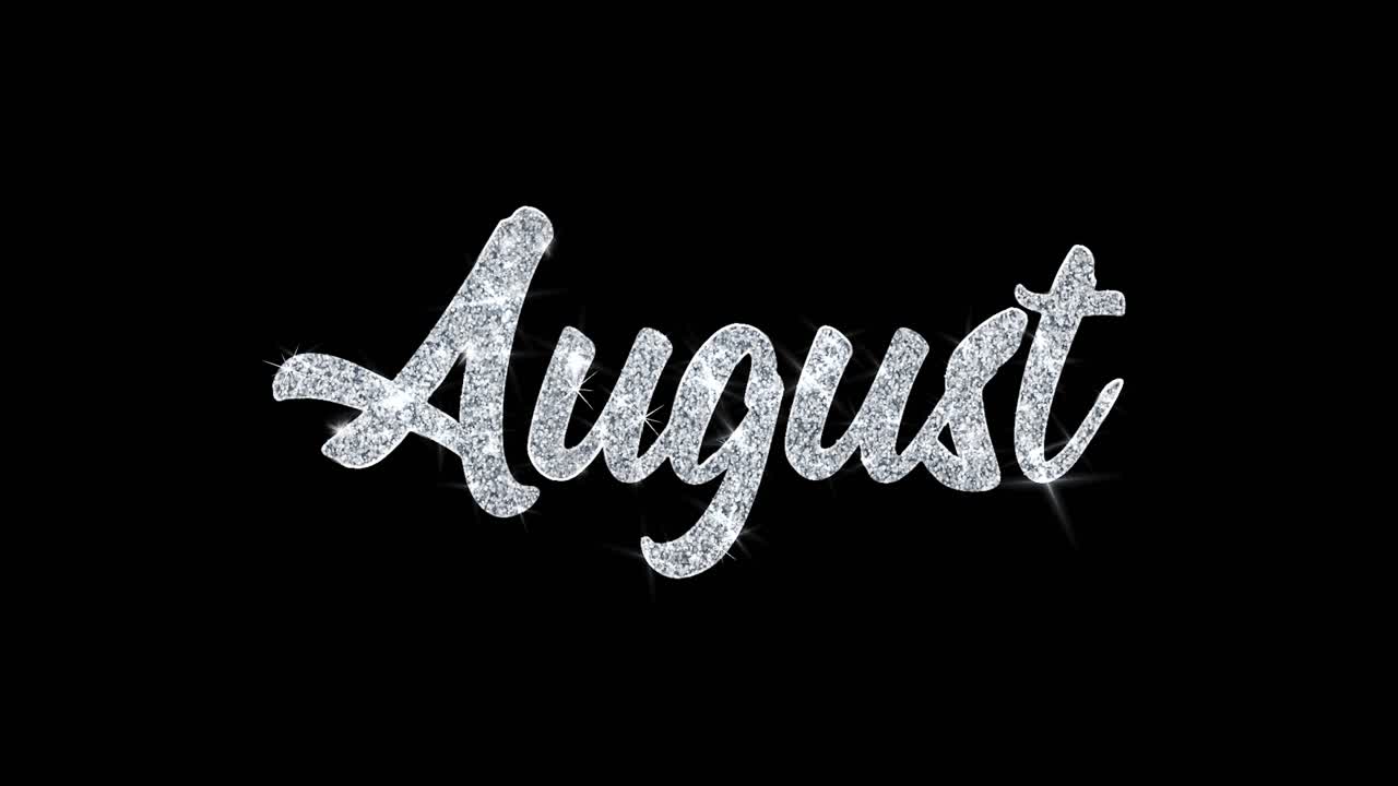 Sparkling August Text
