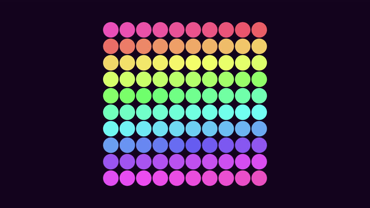 círculos coloridos en un patrón de espiral