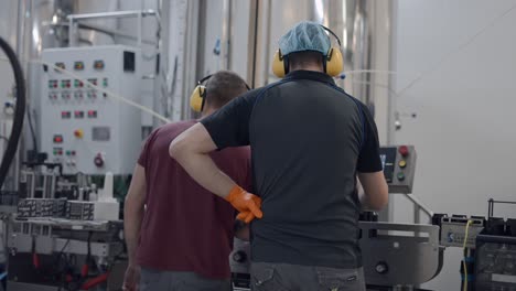 brewery production line workers