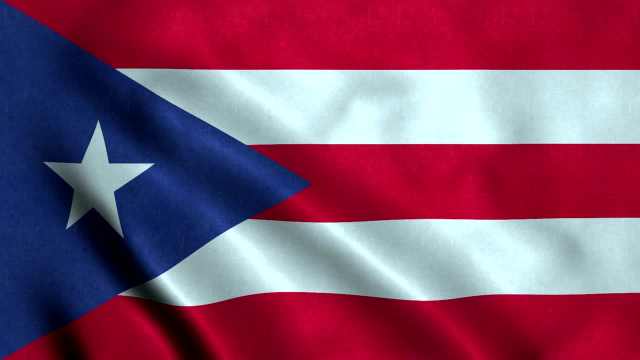 Bandiera di Porto Rico 4K in loop continuo.