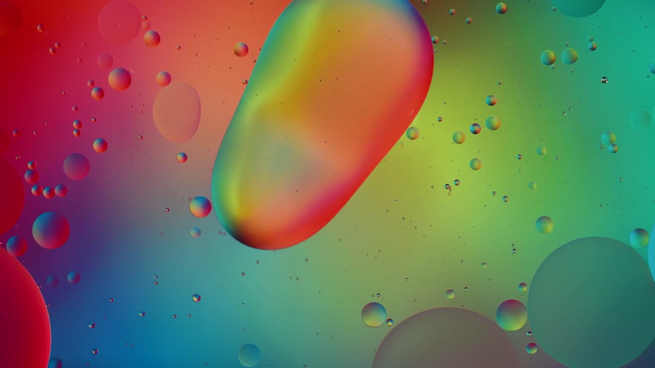 추상적인 다채로운 거품