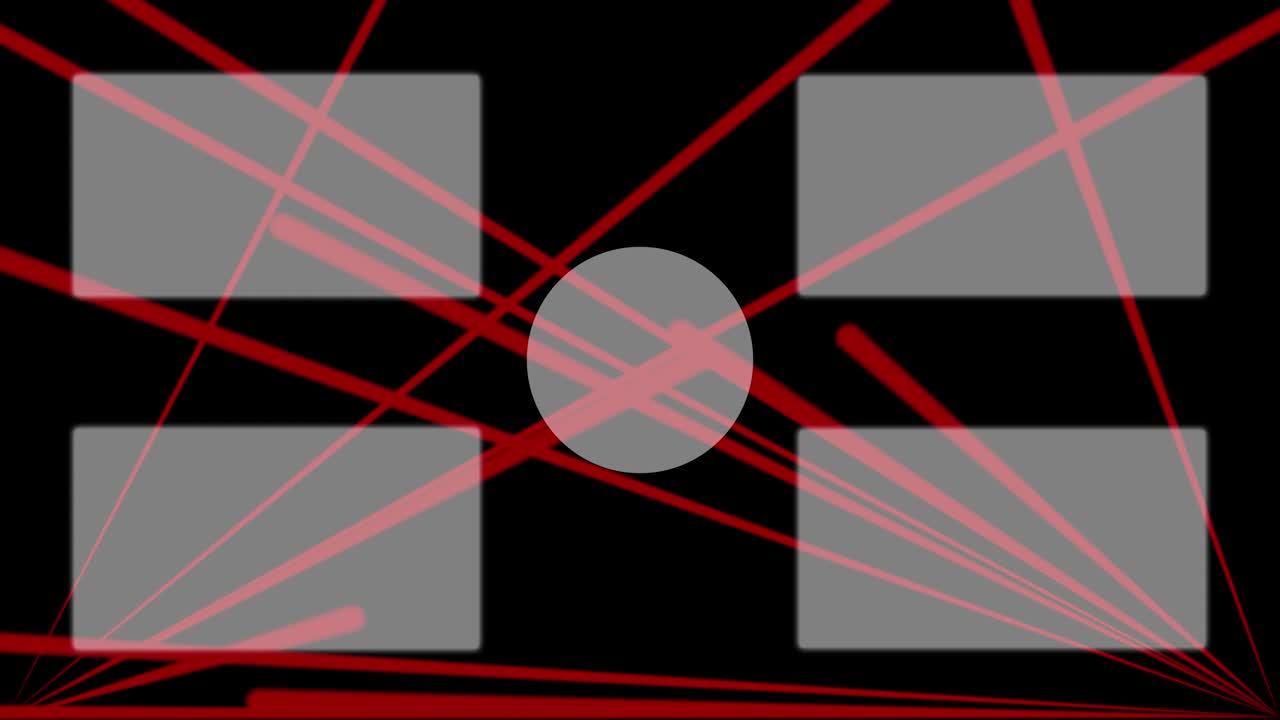 레이저 스테이지 세트  엔드 카드 엔딩 스크린 모션 그래픽