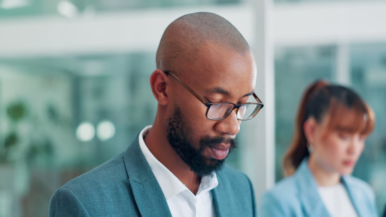 Smiling Business Professional in a Meeting