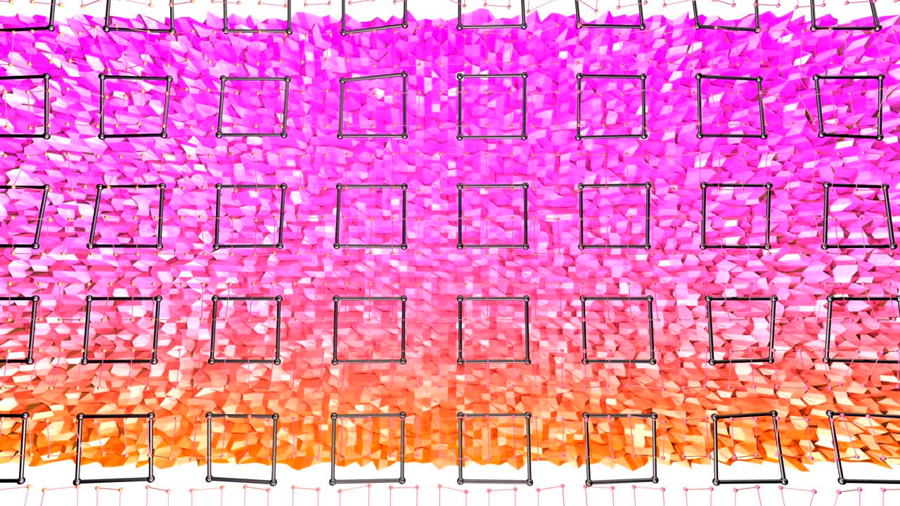 4k чистый низкий поли анимированный фон в петле. бесшовная 3d-анимация в современном геометрическом стиле с современными градиентными цветами. творческий простой фон. красный желтый градиентные цвета 1