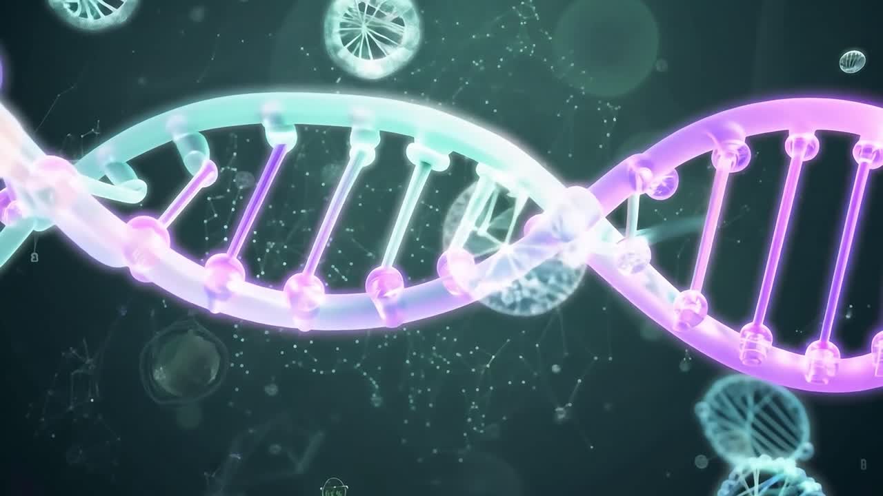 dna 이중 나선형의 3d 모델