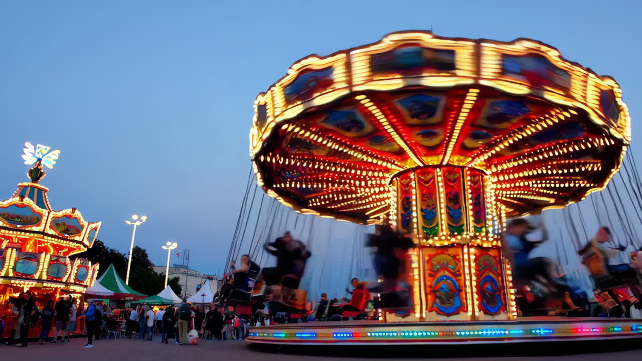 Carousel at a fairground