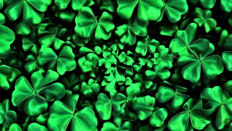 green shamrock pattern