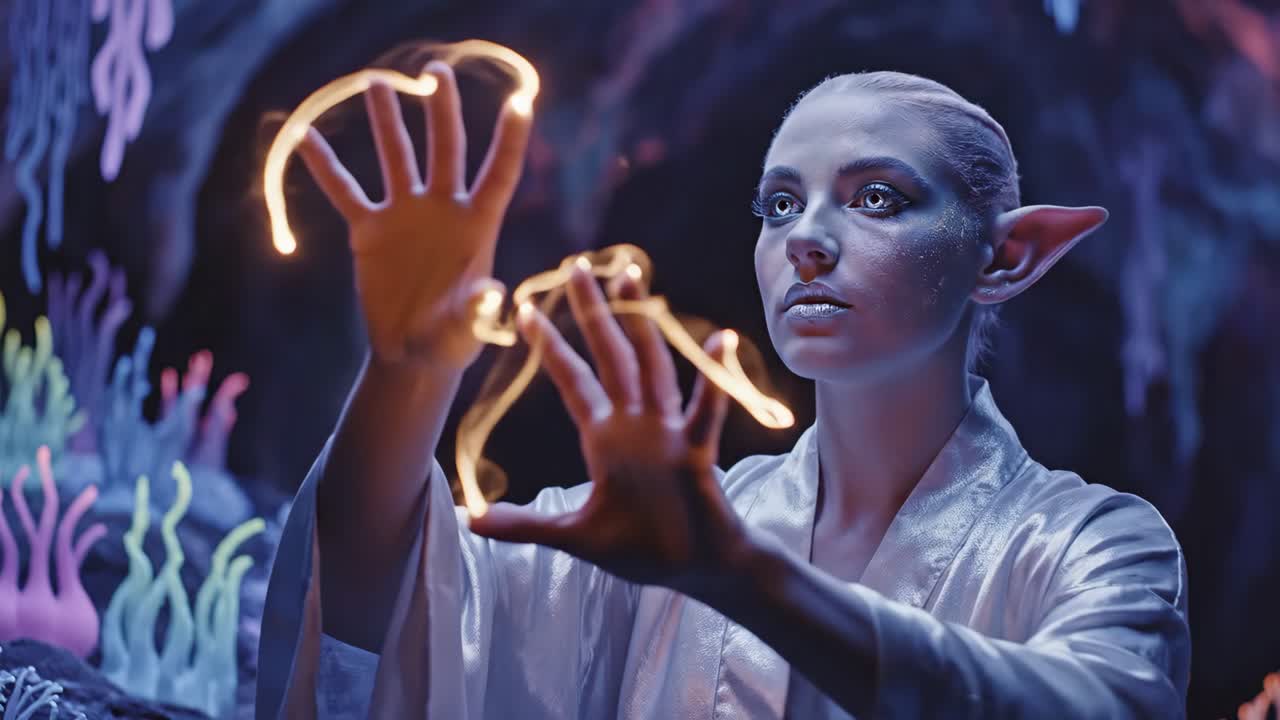 An Elf Performing Magic