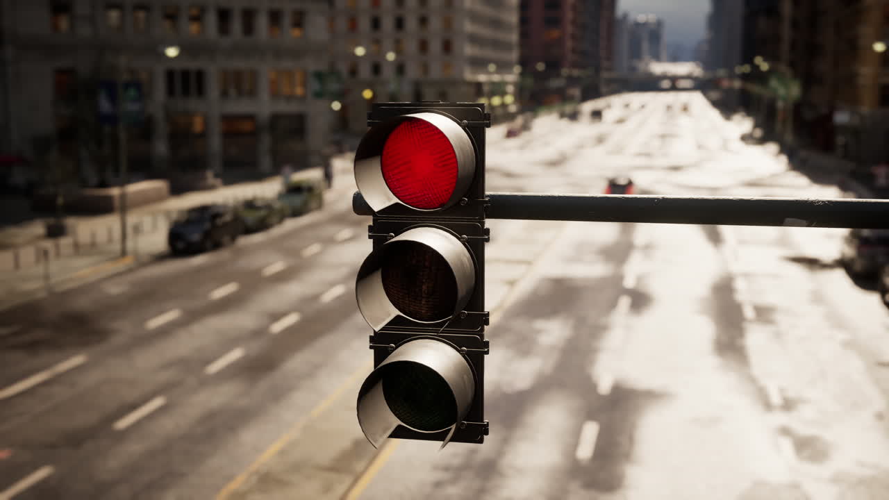 luz verde en la ciudad