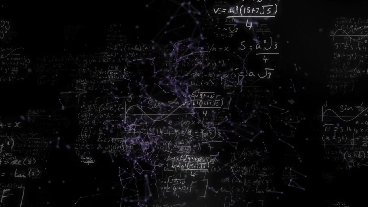 Complex Mathematical Formulas and Abstract Plexus Network