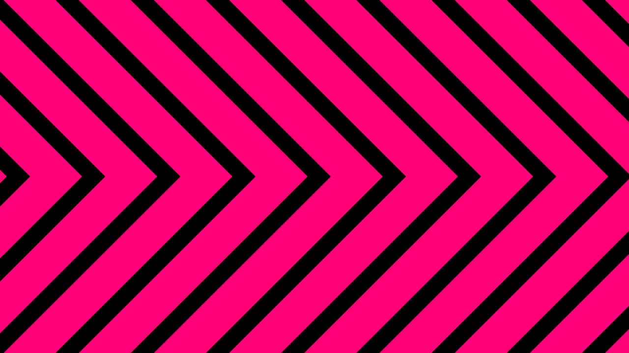 pink and black visual background shaped arrow moving sideways