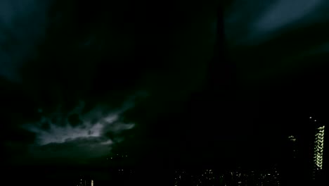 parís viaje oscuro eiffel cielo a la noche
