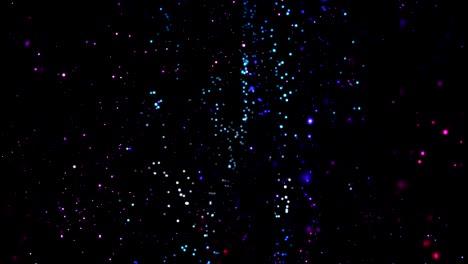 círculo de fondo de partículas brillantes de colores