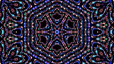 patrón de kaleidoscopio abstracto con colores completos. mandala mágica