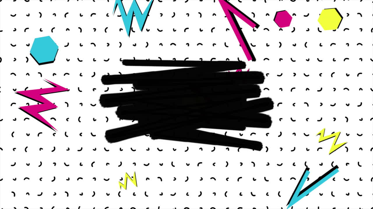 모션 추상적인 기하학적 모양 삼각형 및 지그재그