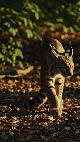 wild cat in forest