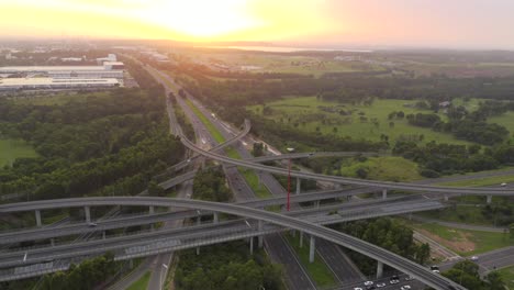 highway overpass and interchange