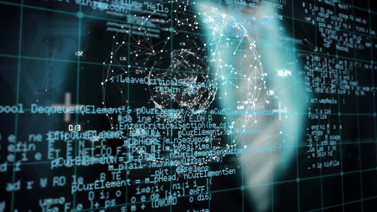 사업가와 디지털 글로브