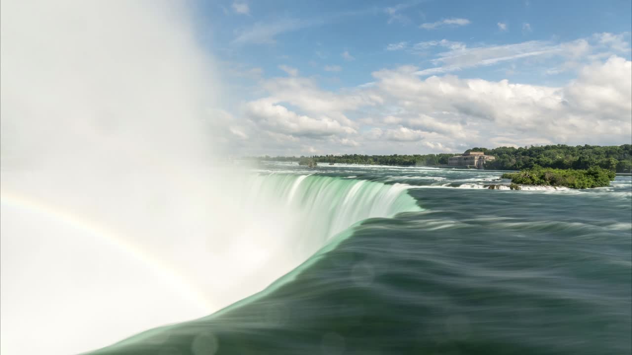 나이아가라 폭포의 호스쇼 폭포 구간 (horseshoe falls section of niagara falls)