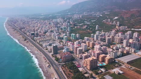 paisaje urbano costero vista aérea