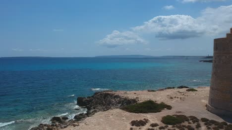 old tower along coastline