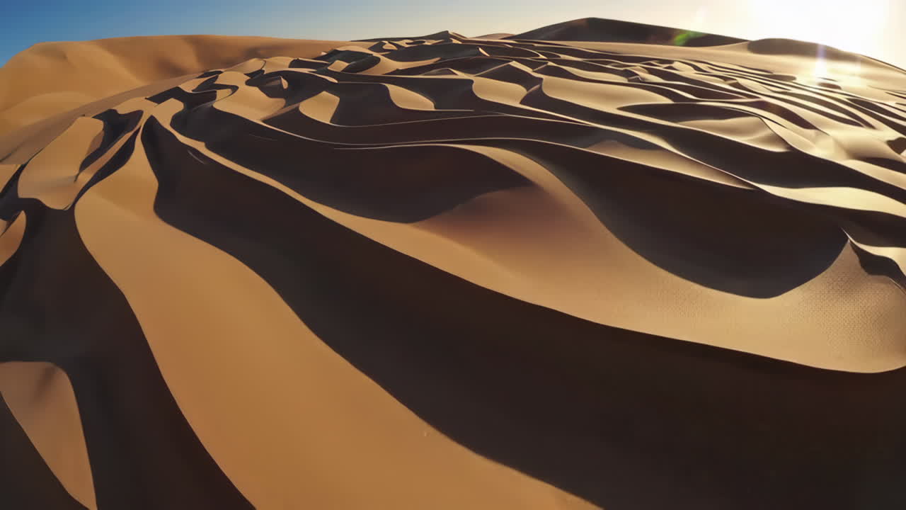 Aerial view of majestic sand dunes