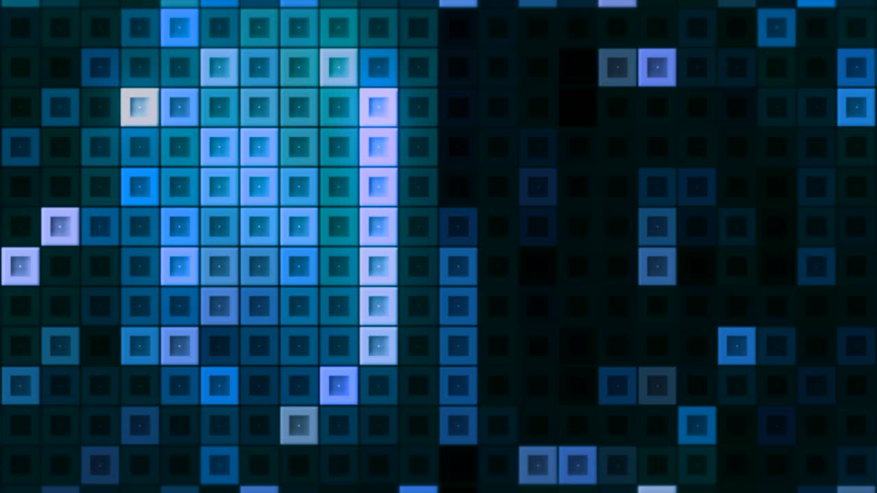 Abstract Blue Mosaic Pattern