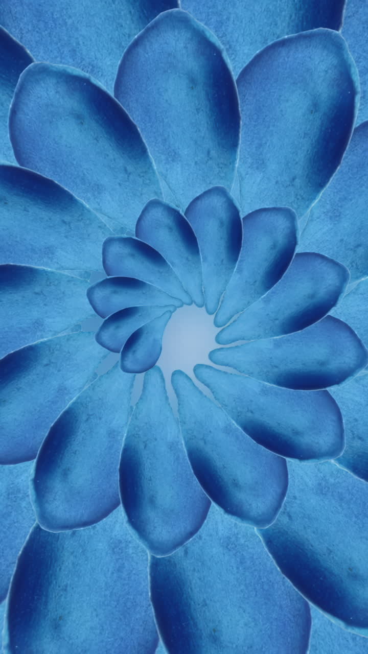 추상적인 파란색 꽃 패턴