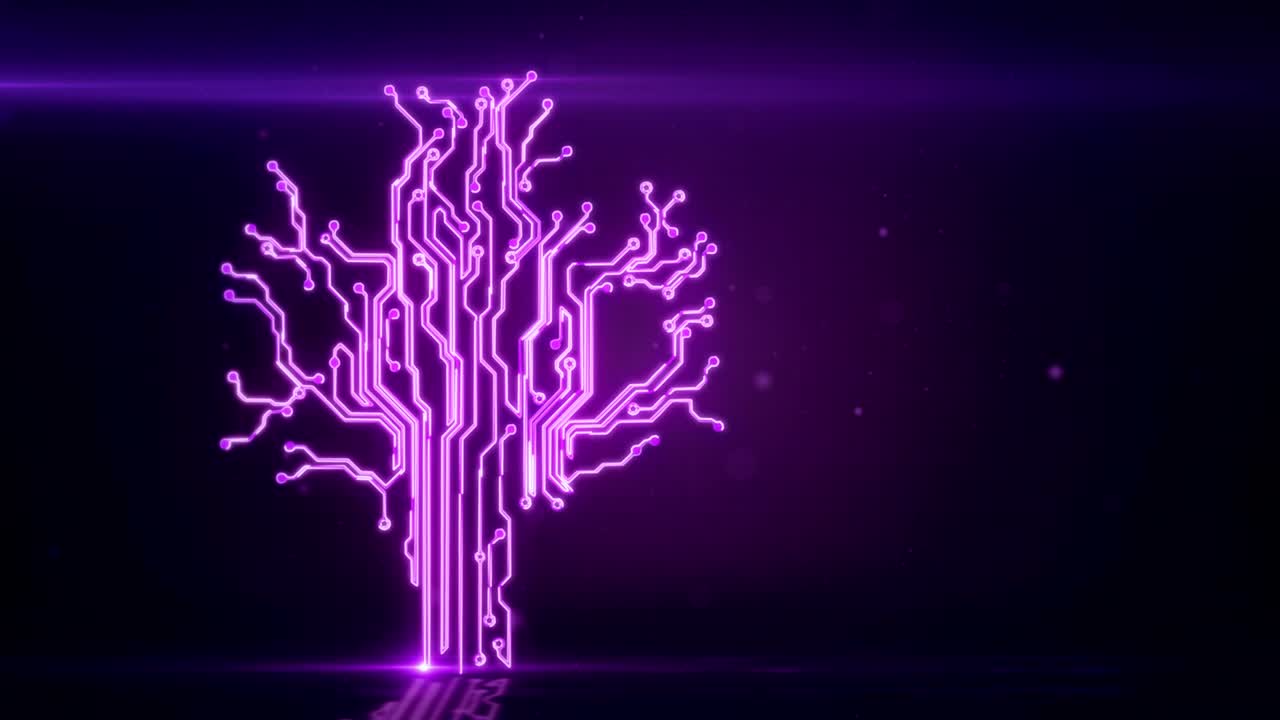 Purple circuit board electronic hi-tech. Beautiful chip background. Abstract circuit. Different colors in my profile.